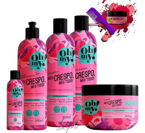 Kit Oh My! Meu Crespo, Meu Tudo! 300ml - 5 Itens