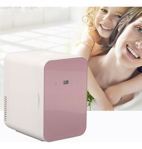 Desktop Com Tela Digital Mini Geladeira Rose Gold 8l