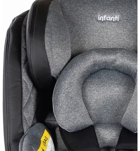 Imagen 9 de 9 de Silla De Bebé Para Carro Isofix Infanti I-giro 360° Gris