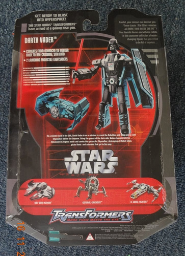 Transformers Star Wars Darth Vader Tie Advanced Hasbro 2006 (Usado)