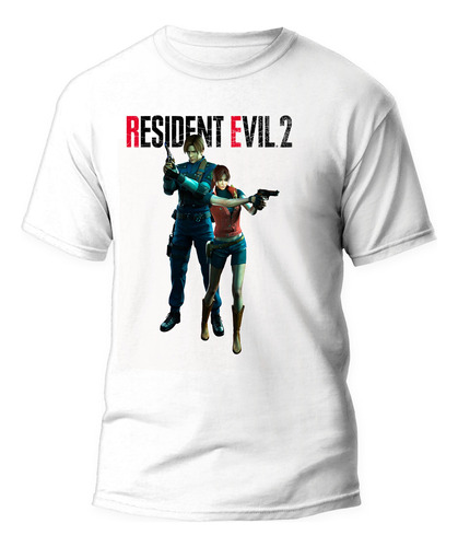 Playera Gamer Resident Evil 2 Leon & Claire