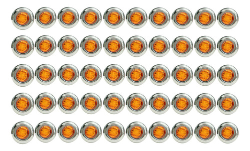 50 Luces Indicadoras Laterales De Remolque Redondas De 3/4 D