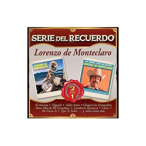 De Monteclaro Lorenzo Serie Del Recuerdo Usa Import Cd Nuevo