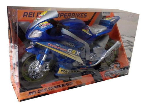 Brinquedo Para Criança Superbike Moto A Fricção Com Som Luz