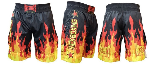 Short De Muay Thai Kick Boxing Marca Instinct Mma Llamas 