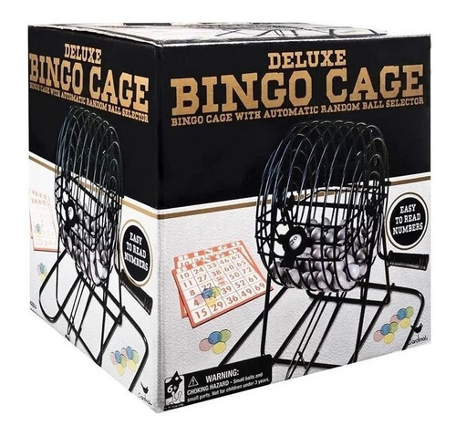 Bingo Juego De Mesa Con Bolillero Metal Original 98375 Edu