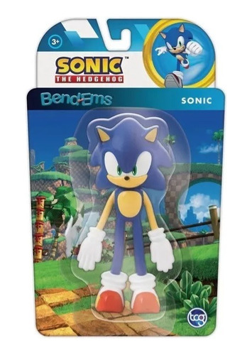 Muñeco Sonic Figura Flexible Moldeable 11 Cm Cod 01219