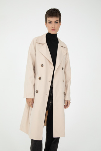 Trench Clasico Con Cinto Calce Regular Mujer Portsaid