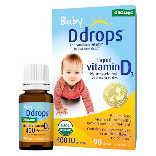 Ddrops Organic Baby 400 Ui 90 Gotas - Vitamina D 36nef