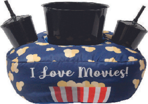 Almofada Porta Pipoca 34 X30 X12 Cm I Love Movies