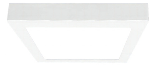 Panel Plafon Led Aplicar Cuadrado 18w Blanco Neutro 21x21cm Demasled