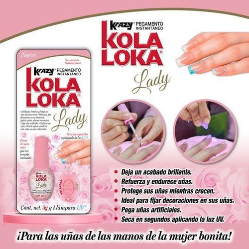 Kola Loka Lady Kit Adhesivo Uv 5g Para Uñas Artificiales