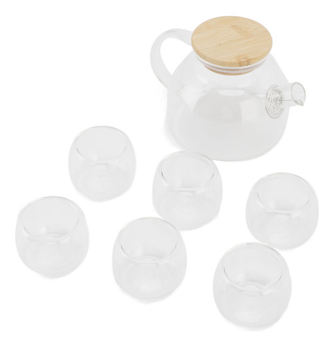 Bule De Vidro 500ml Conjunto De Bules De Vidro De 6 Xícaras