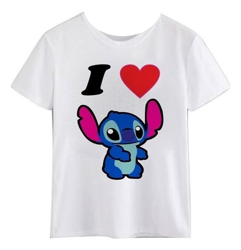 Polera Para Parejas Stich Amor Love Dia San Valentin Pololo