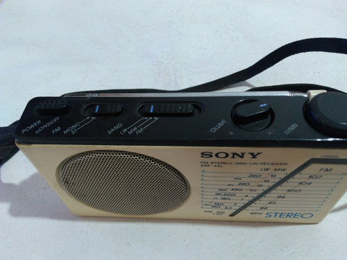 Radio Sony Srf 45l Am/fm Funcionando Unica!! (Usado)