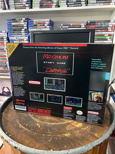 Super Nintendo Personalizado Vermelho (Usado)