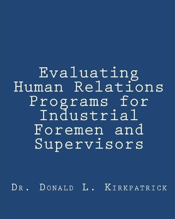 Libro Evaluating Human Relations Programs For Industrial ...