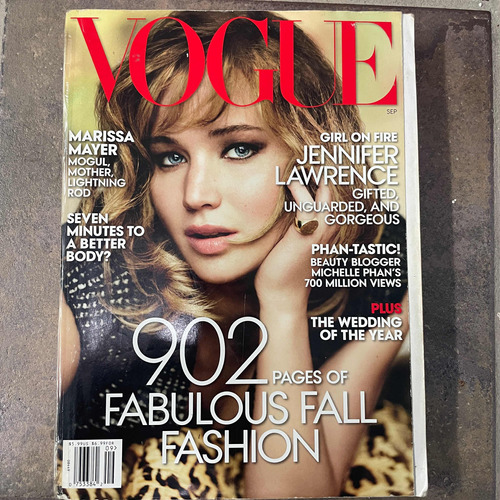 Vogue Usa Septiembre 2013 Jennifer Lawrence, Adam Driver