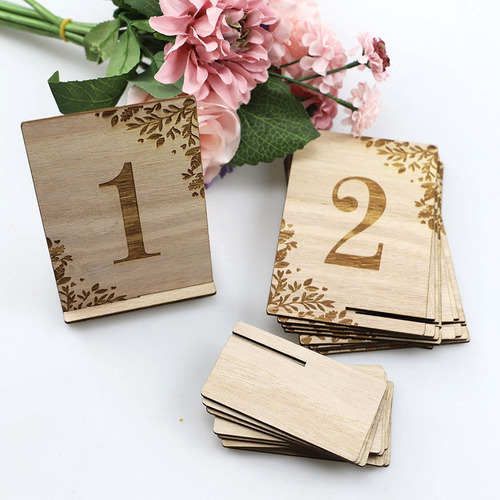 10 Letreros De Madera Con Números De 1 A 10 Números Para Mes