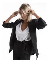 Comprar Saco Blazer Mujer Sastrero Largo Forrado Entallado Premium