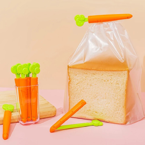 Kit 20 Prendedor Lacre Plástico Vedação Embalagens Alimentos