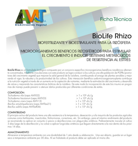 Trichoderma Radicular, Preventivo Phytium Y Hongos Radicular