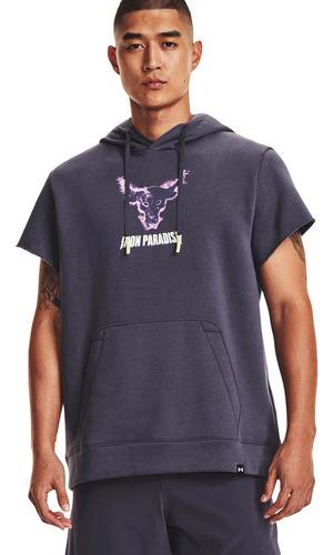 Remera Under Armour Project Rock Rival Fleece Hombre Trainin