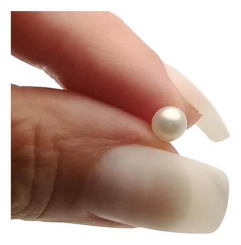 Pérola 1.185 Cts Natura 5,46 Mm Meio Furo Verdadeira Ostra A