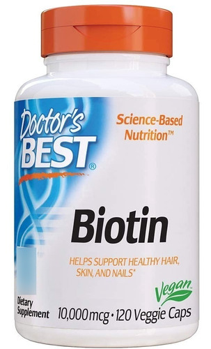 Biotina 10,000 Mcg 120 Capsulas, Doctor's Best