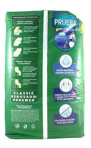 Imagen 2 de 3 de Plenitud Classic Pañal Adulto Talla Grande Con 8 Unidades