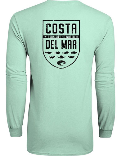 Polera De Manga Larga Costa Del Mar Species Shield, Chill, X