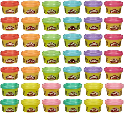 10 Unidades Plastilina Play Doh 1 Oz Varios Colores Niños 