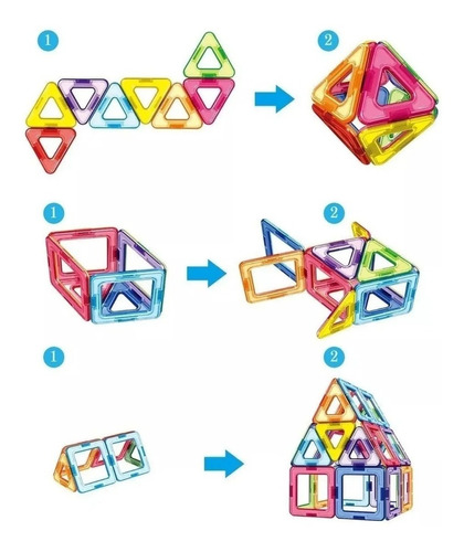 Magneticos Bloques Magnific 14 Piezas Formas Imanes Educando