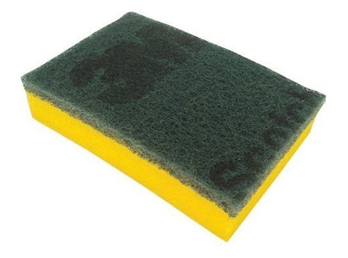 Imagen 2 de 2 de Scotch Brite Fibra Esponja Verde