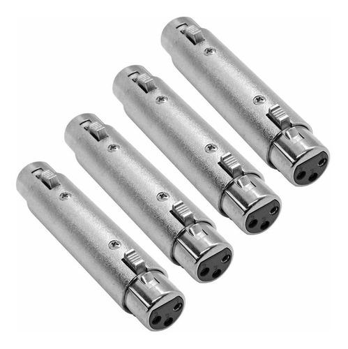 Seismic Audio Sapta001-4 Pack De Acopladores Hembra Xlr Cabl