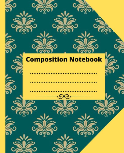 Libro: Composition Notebook: Sultan Eastern Seamless Pattern