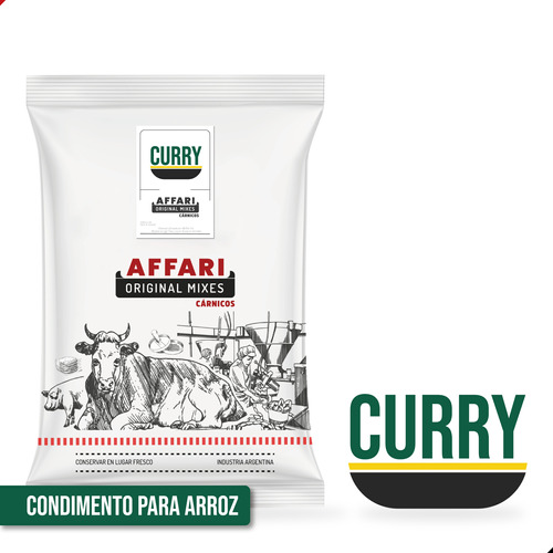 Curry Condimento De Arroz Affari X 1kg