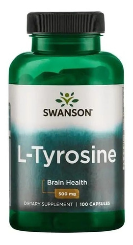 L-tirosina Swanson 500 Mg 100 Capsulas