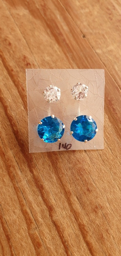 Aretes De Plata Ley 925 Zirconias 