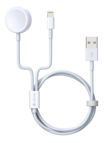 Cable De Carga 2 En 1 Apple Watch + Lightning Devia - Cover