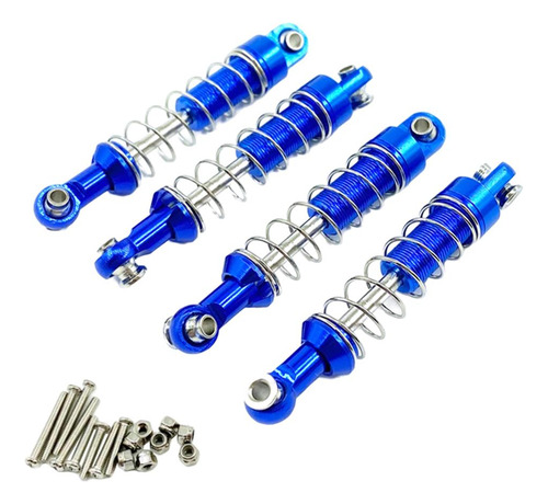4x Rc Amortiguador Para Mn D90 D91 99s Wpl C14 C24 Azul Azul
