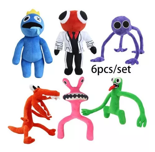 NS3 Roblox Rainbow Friends Juguetes De Peluche Coloridos Azul Amarillo  Verde Morado Naranja Muñecas Regalo Para Niños