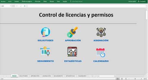 Excel Control De Licencias Y Permisos