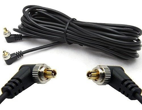 Dslrkit 5m 16ft Macho A Macho Mm Flash Pc Cable De Sincroniz