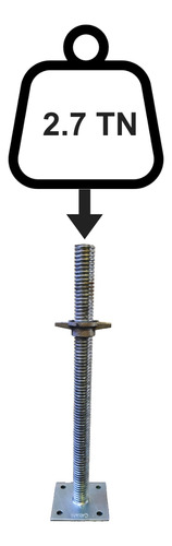Tornillo Nivelador Andamio Andamios 50 Cm 34 Mm Cayam Ct5034