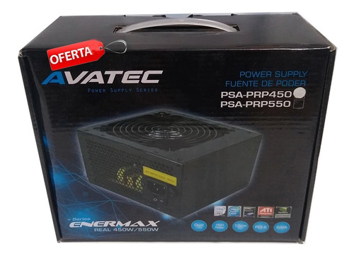 Avatec Psa-prp450 Fuente De Poder De 450w Real