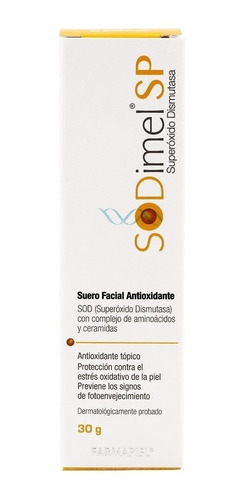 Imagen 3 de 5 de Sérum Sodimel SP Farmapiel día/noche para todo tipo de piel de 30g