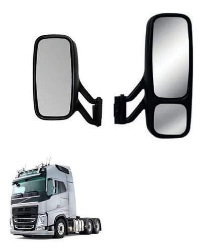 Conjunto Espelho Volvo Fh 2005 2006 2007 2008 Convexo Par