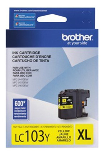 Cartucho De Tinta Brother Lc103y Amarillo Xl | Ofiexpress