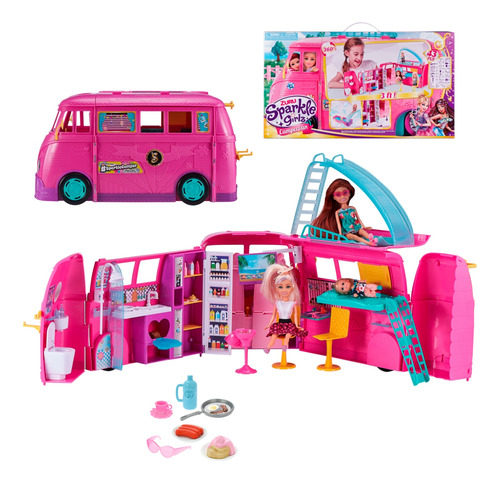 Camper Retro De Lujo Sparkle Girlz - No Incluye Muñeca